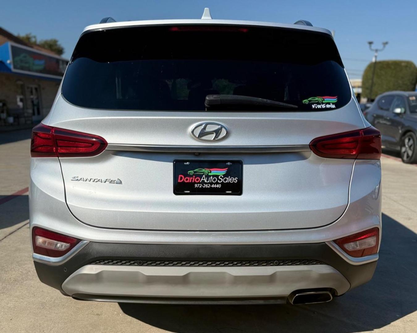 2019 Silver Hyundai Santa Fe (5NMS33AD6KH) with an Theta II 2.4L I-4 gasoline direct injection engine, located at 2401 E Main St., Grand Prairie, TX, 75050, (972) 262-4440, 32.748981, -96.969643 - Photo#31