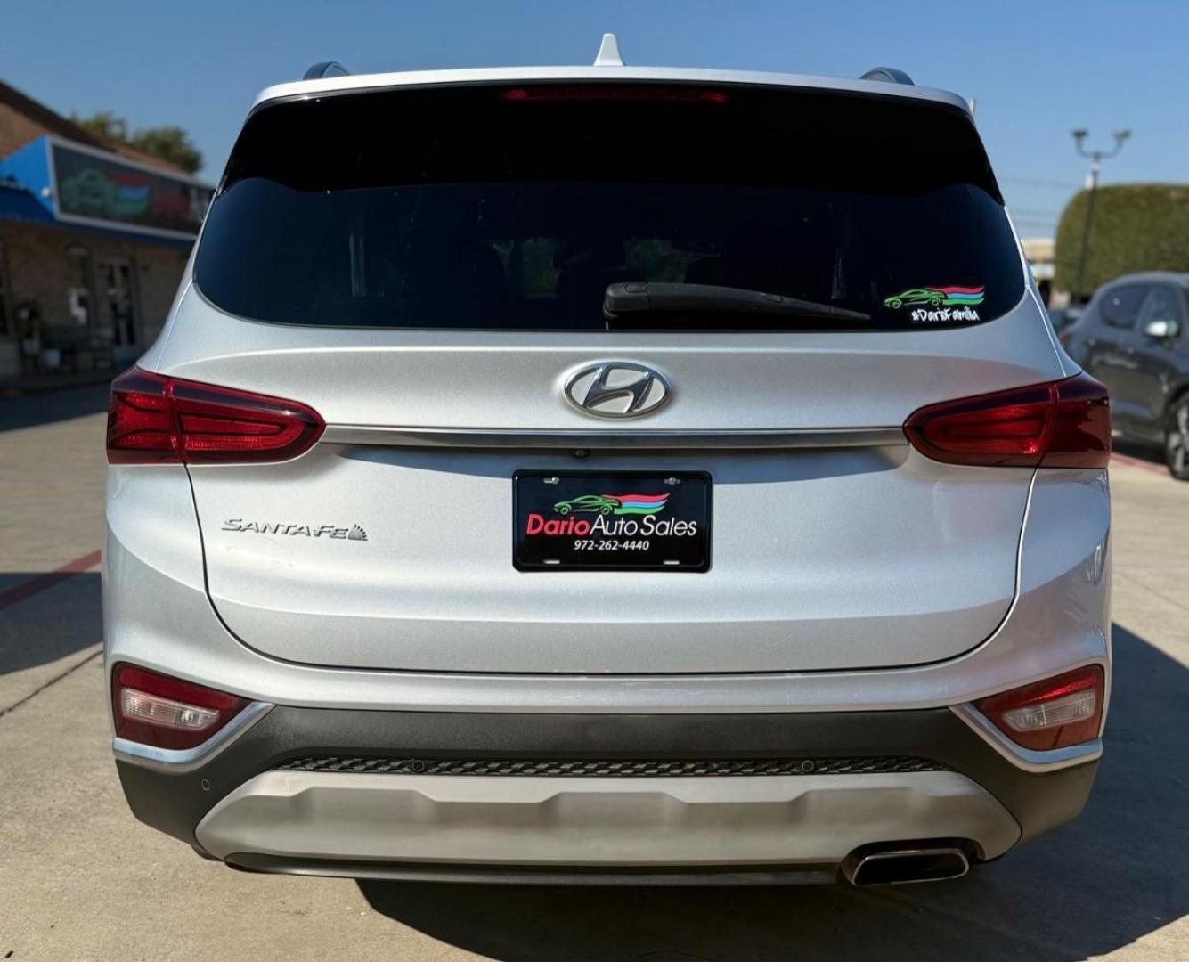 2019 Silver Hyundai Santa Fe (5NMS33AD6KH) with an Theta II 2.4L I-4 gasoline direct injection engine, located at 2401 E Main St., Grand Prairie, TX, 75050, (972) 262-4440, 32.748981, -96.969643 - Photo#32
