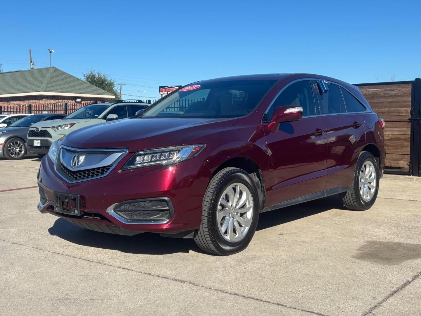 2018 Red Acura RDX Technology Package | Technology and AcuraWatch Plus Packages (5J8TB3H59JL) with an 3.5L V-6 i-VTEC variable valve control engine, located at 2401 E Main St., Grand Prairie, TX, 75050, (972) 262-4440, 32.748981, -96.969643 - Photo#1