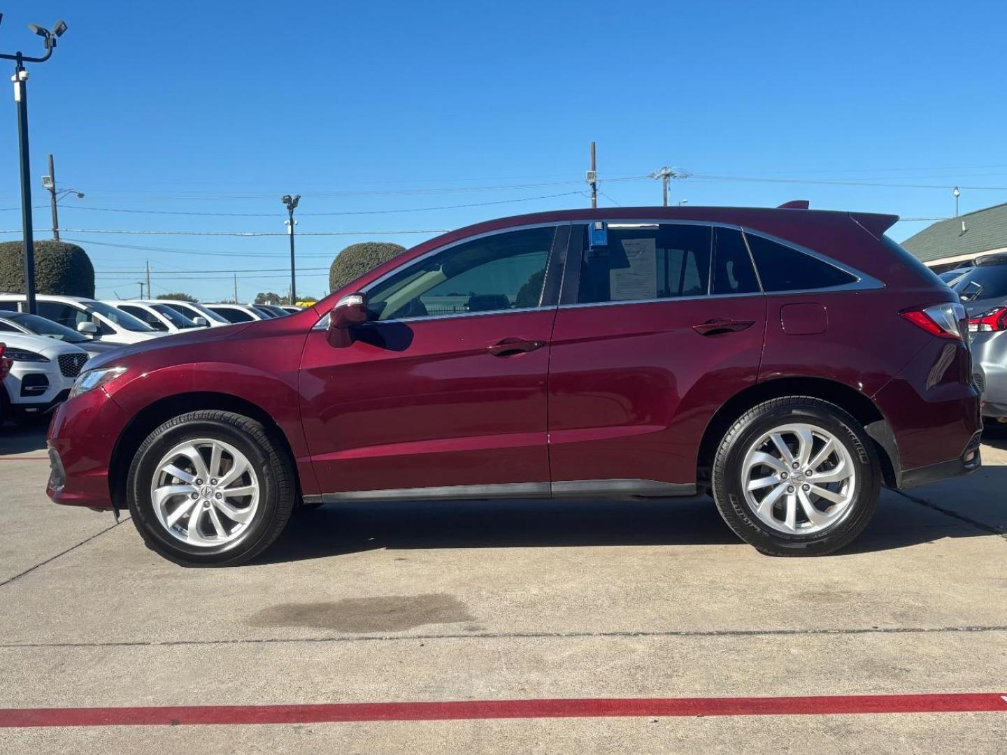 2018 Red Acura RDX Technology Package | Technology and AcuraWatch Plus Packages (5J8TB3H59JL) with an 3.5L V-6 i-VTEC variable valve control engine, located at 2401 E Main St., Grand Prairie, TX, 75050, (972) 262-4440, 32.748981, -96.969643 - Photo#3