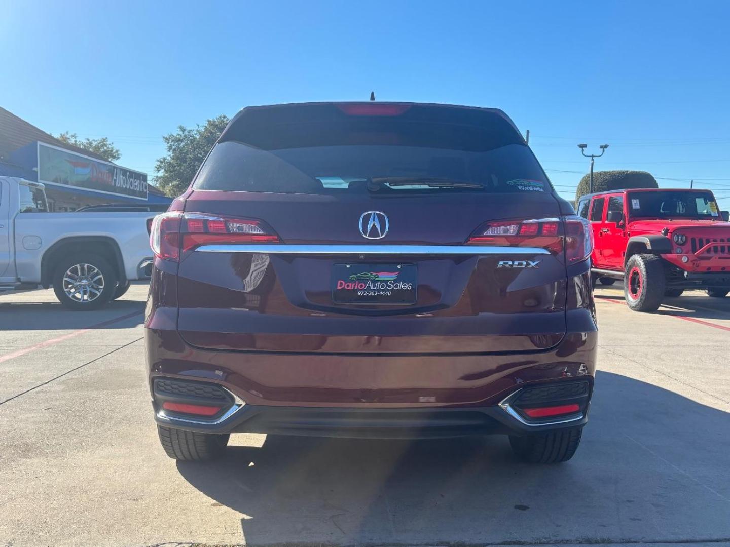 2018 Red Acura RDX Technology Package | Technology and AcuraWatch Plus Packages (5J8TB3H59JL) with an 3.5L V-6 i-VTEC variable valve control engine, located at 2401 E Main St., Grand Prairie, TX, 75050, (972) 262-4440, 32.748981, -96.969643 - Photo#6