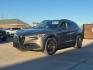 2019 Gray Alfa Romeo Stelvio Ti AWD (ZASPAKBN3K7) with an 2L I-4 gasoline direct injection engine, located at 2401 E Main St., Grand Prairie, TX, 75050, (972) 262-4440, 32.748981, -96.969643 - Photo#1
