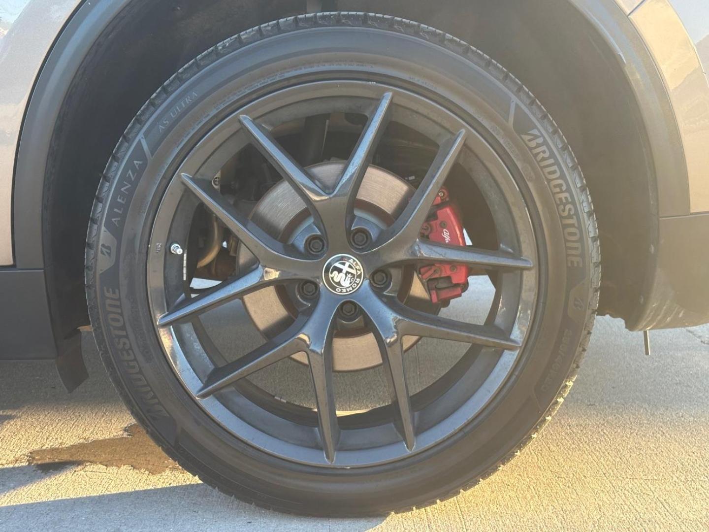 2019 Gray Alfa Romeo Stelvio Ti AWD (ZASPAKBN3K7) with an 2L I-4 gasoline direct injection engine, located at 2401 E Main St., Grand Prairie, TX, 75050, (972) 262-4440, 32.748981, -96.969643 - Photo#11