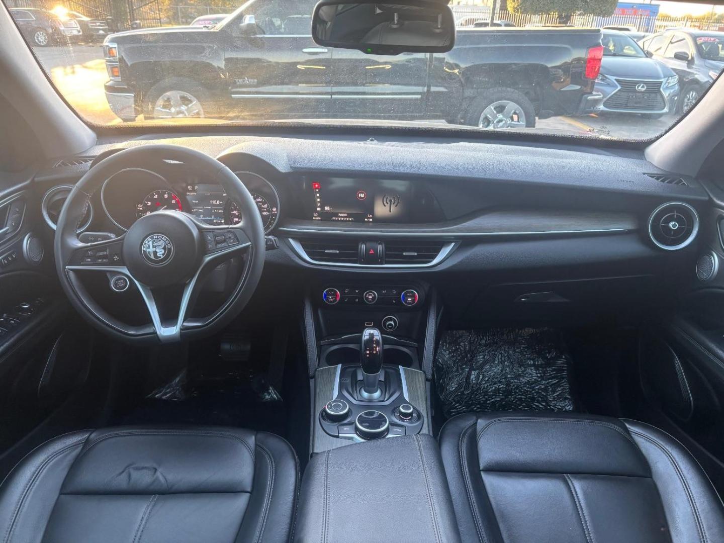 2019 Gray Alfa Romeo Stelvio Ti AWD (ZASPAKBN3K7) with an 2L I-4 gasoline direct injection engine, located at 2401 E Main St., Grand Prairie, TX, 75050, (972) 262-4440, 32.748981, -96.969643 - Photo#19