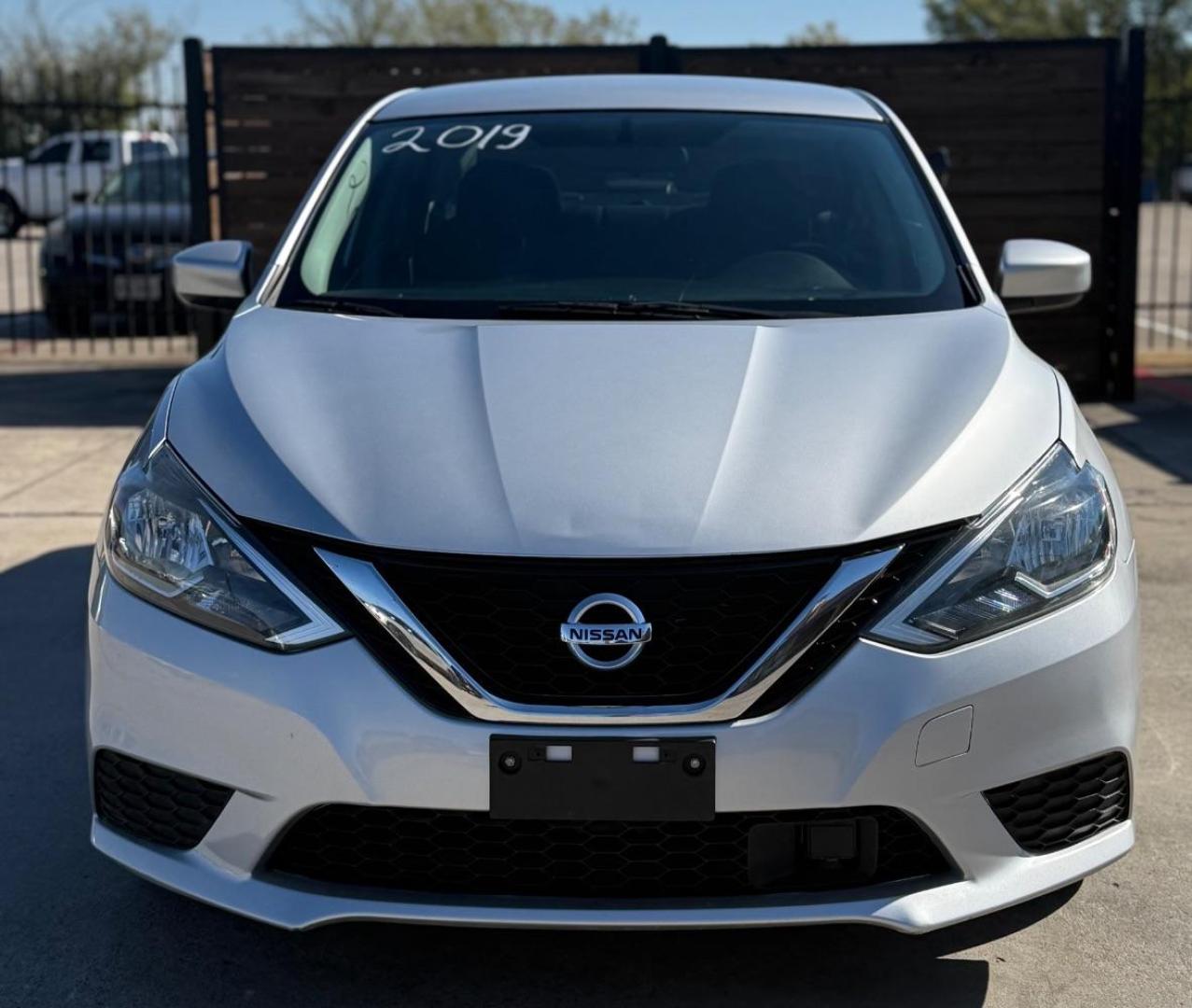 2019 Silver Nissan Sentra S (3N1AB7AP1KY) with an 1.8L I-4 DOHC engine, located at 2401 E Main St., Grand Prairie, TX, 75050, (972) 262-4440, 32.748981, -96.969643 - Photo#1