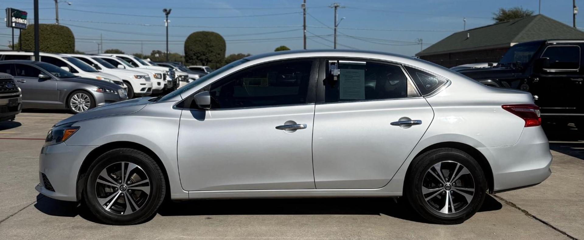 2019 Silver Nissan Sentra S (3N1AB7AP1KY) with an 1.8L I-4 DOHC engine, located at 2401 E Main St., Grand Prairie, TX, 75050, (972) 262-4440, 32.748981, -96.969643 - Photo#4