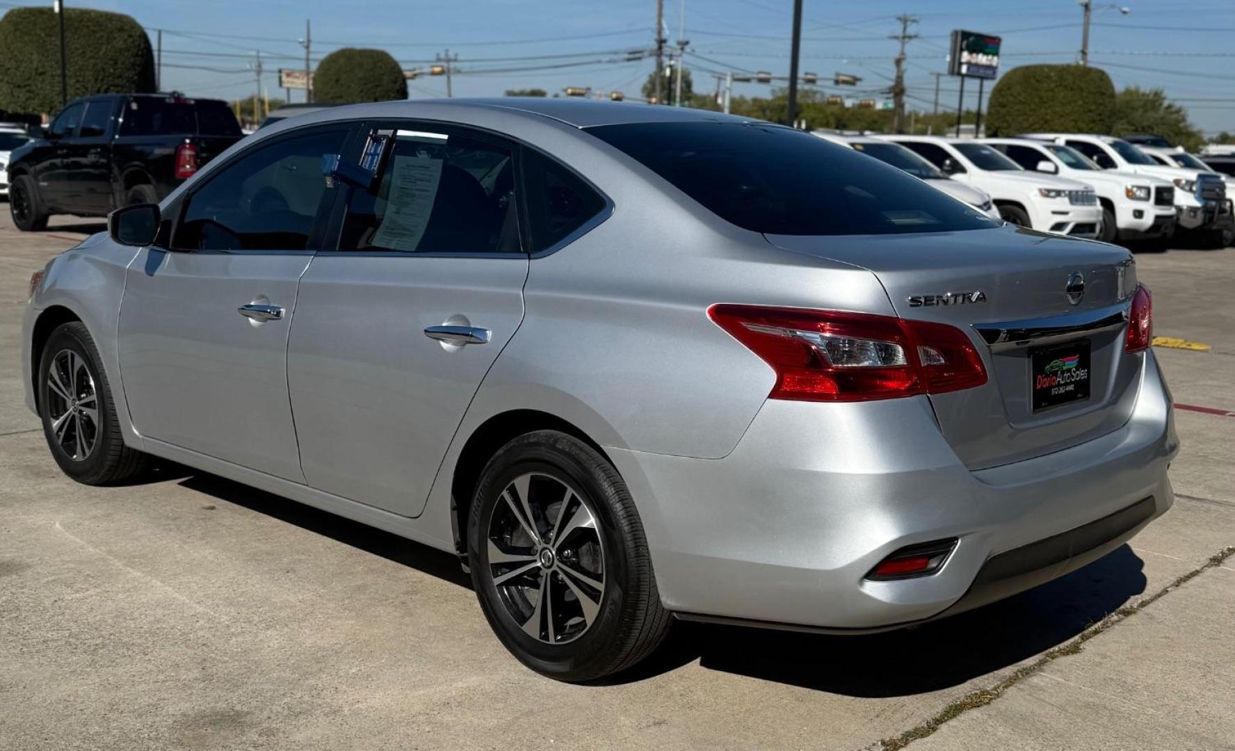 2019 Silver Nissan Sentra S (3N1AB7AP1KY) with an 1.8L I-4 DOHC engine, located at 2401 E Main St., Grand Prairie, TX, 75050, (972) 262-4440, 32.748981, -96.969643 - Photo#6