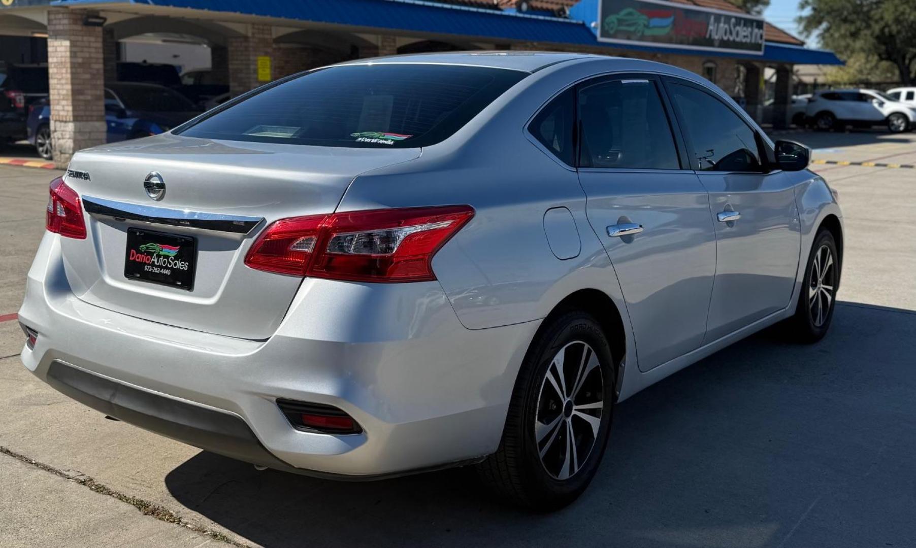 2019 Silver Nissan Sentra S (3N1AB7AP1KY) with an 1.8L I-4 DOHC engine, located at 2401 E Main St., Grand Prairie, TX, 75050, (972) 262-4440, 32.748981, -96.969643 - Photo#13