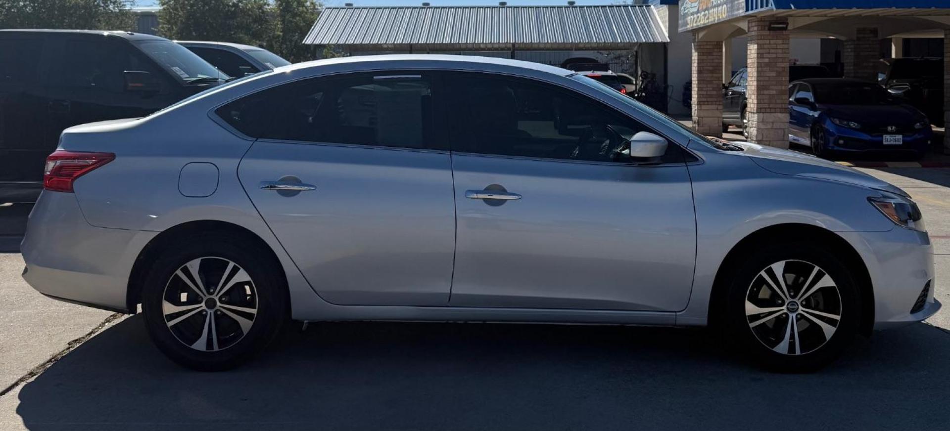 2019 Silver Nissan Sentra S (3N1AB7AP1KY) with an 1.8L I-4 DOHC engine, located at 2401 E Main St., Grand Prairie, TX, 75050, (972) 262-4440, 32.748981, -96.969643 - Photo#15
