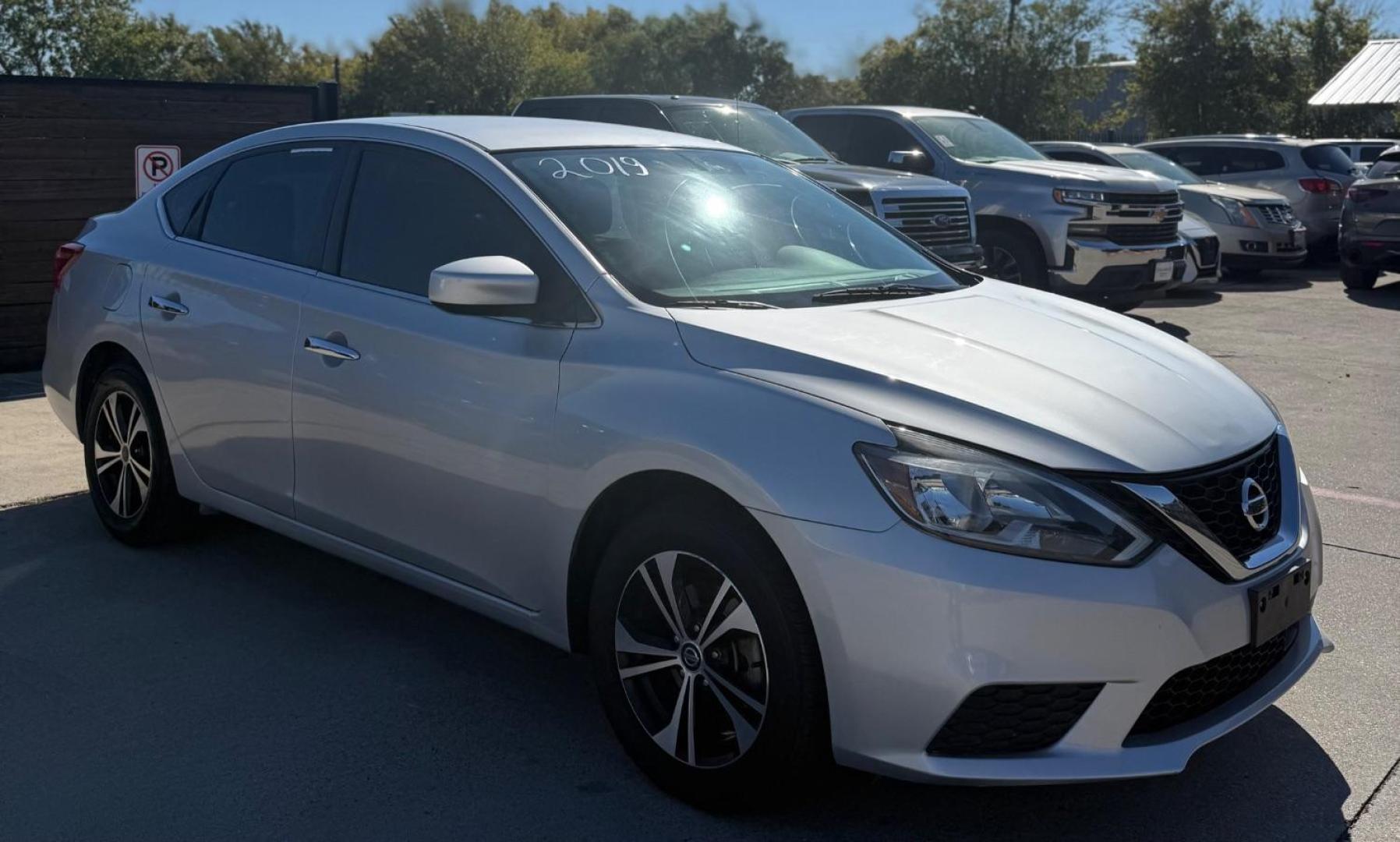 2019 Silver Nissan Sentra S (3N1AB7AP1KY) with an 1.8L I-4 DOHC engine, located at 2401 E Main St., Grand Prairie, TX, 75050, (972) 262-4440, 32.748981, -96.969643 - Photo#18