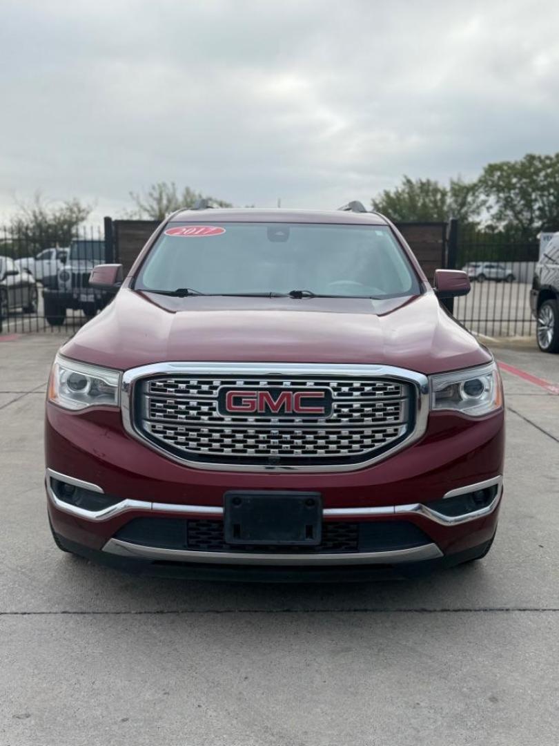 2017 Red GMC Acadia Denali (1GKKNPLS3HZ) with an 3.6L V-6 gasoline direct injection engine, located at 2401 E Main St., Grand Prairie, TX, 75050, (972) 262-4440, 32.748981, -96.969643 - Photo#0