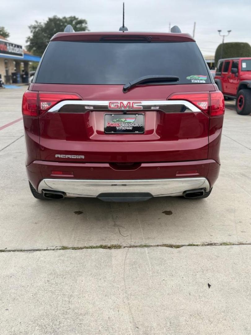 2017 Red GMC Acadia Denali (1GKKNPLS3HZ) with an 3.6L V-6 gasoline direct injection engine, located at 2401 E Main St., Grand Prairie, TX, 75050, (972) 262-4440, 32.748981, -96.969643 - Photo#8