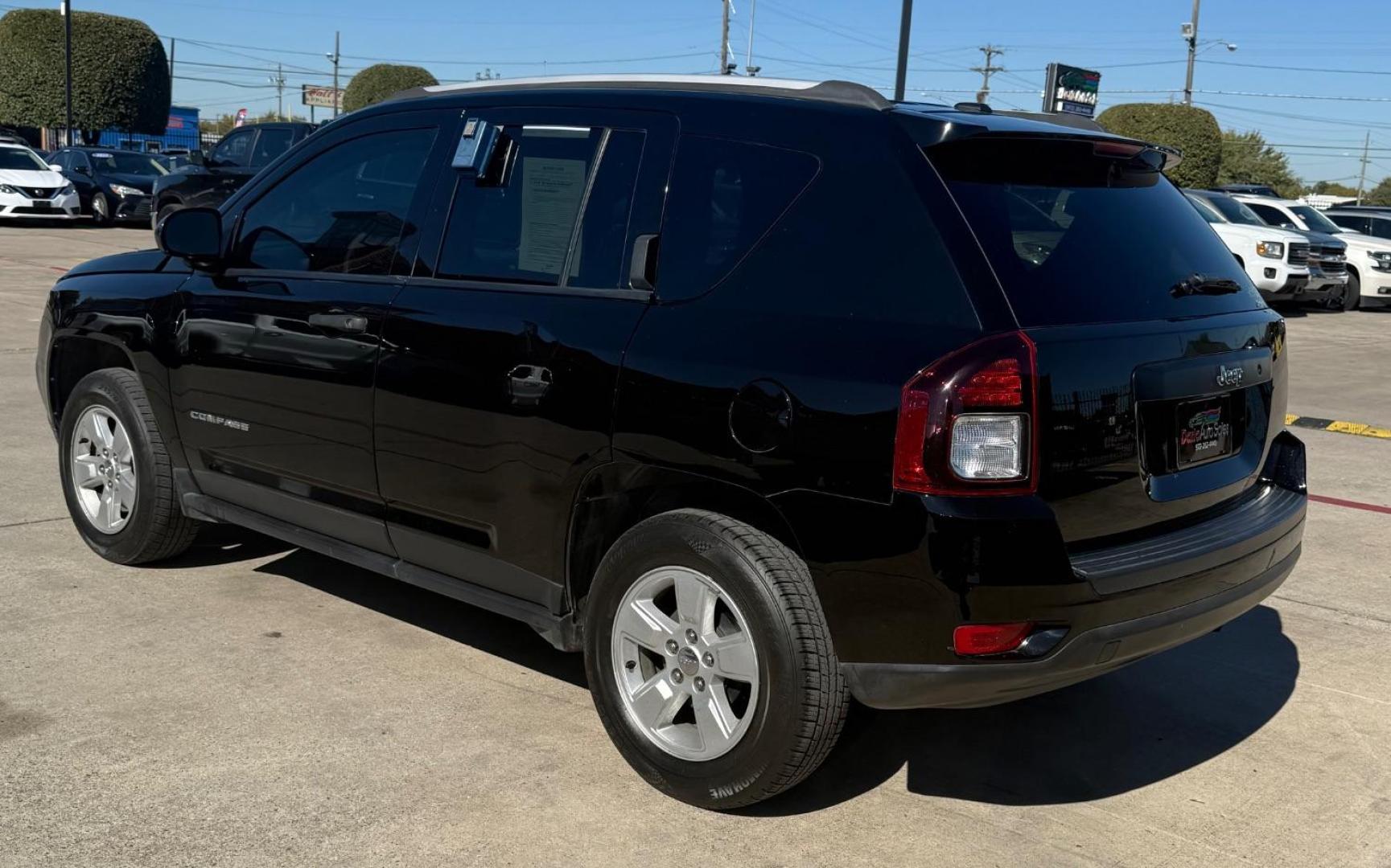 2016 Black Jeep Compass Sport (1C4NJCBB1GD) , located at 2401 E Main St., Grand Prairie, TX, 75050, (972) 262-4440, 32.748981, -96.969643 - Photo#6