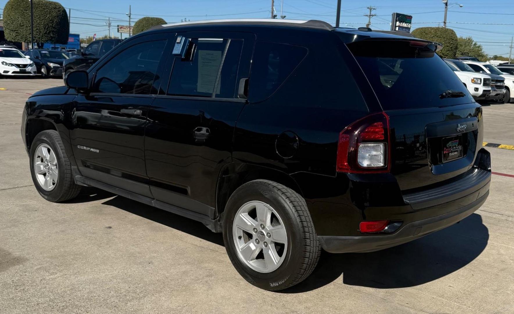2016 Black Jeep Compass Sport (1C4NJCBB1GD) , located at 2401 E Main St., Grand Prairie, TX, 75050, (972) 262-4440, 32.748981, -96.969643 - Photo#7