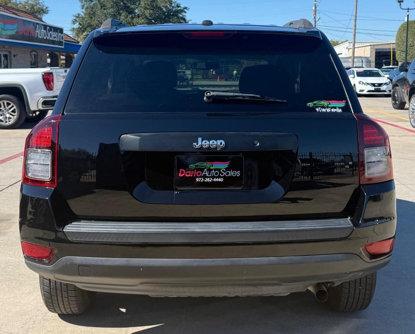 2016 Black Jeep Compass Sport (1C4NJCBB1GD) , located at 2401 E Main St., Grand Prairie, TX, 75050, (972) 262-4440, 32.748981, -96.969643 - Photo#8