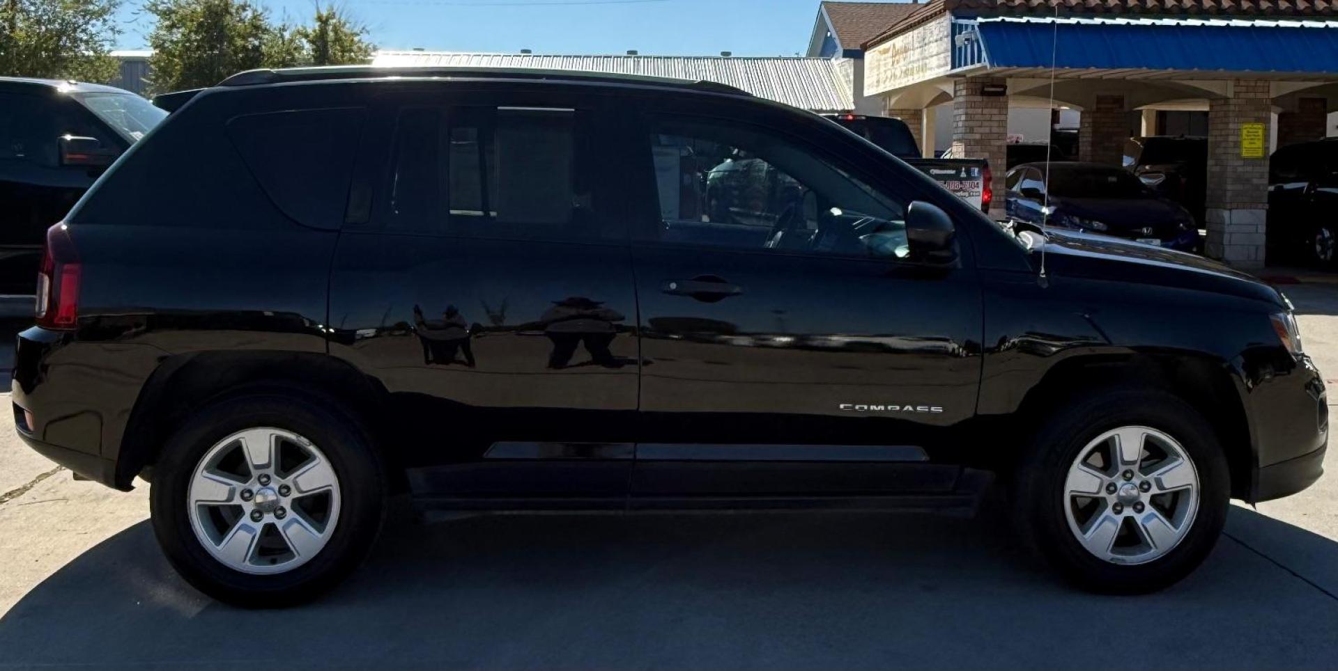 2016 Black Jeep Compass Sport (1C4NJCBB1GD) , located at 2401 E Main St., Grand Prairie, TX, 75050, (972) 262-4440, 32.748981, -96.969643 - Photo#12