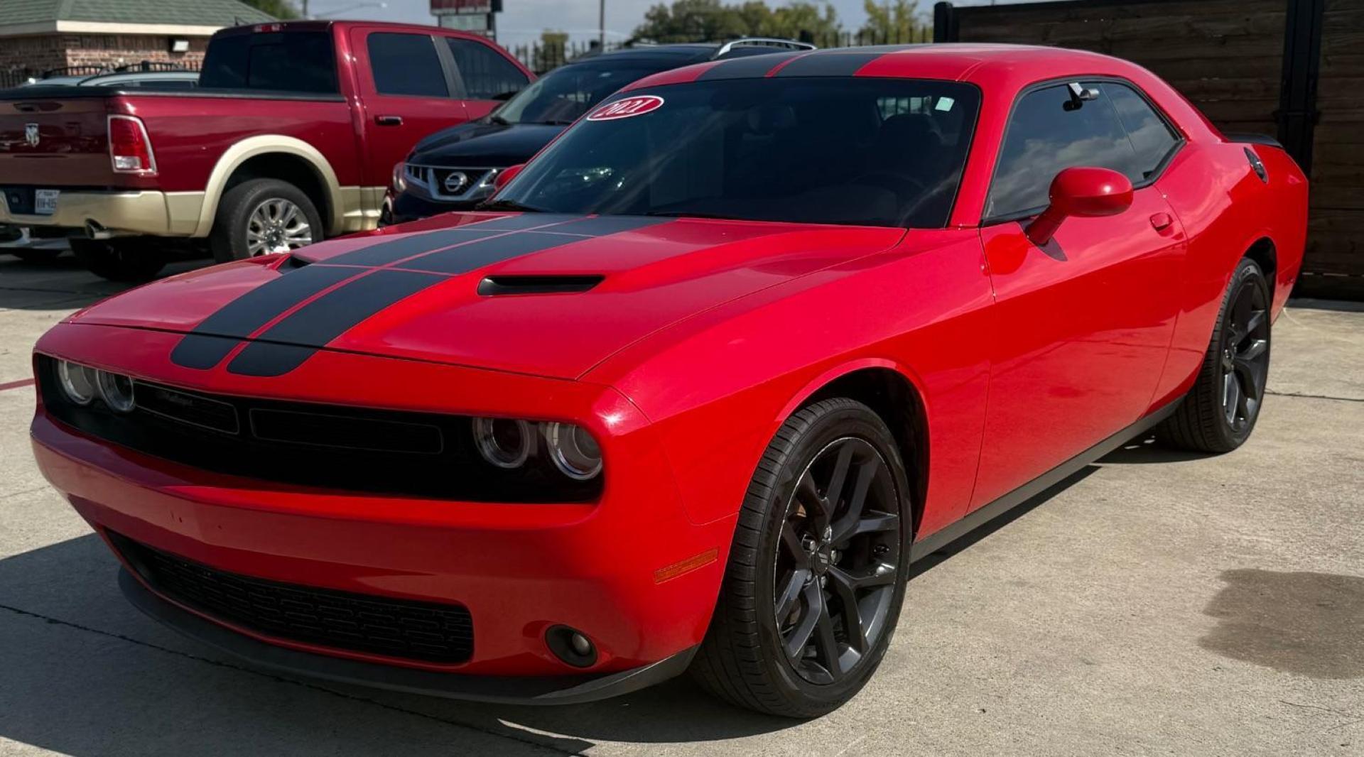 2021 Red Dodge Challenger (2C3CDZAG4MH) with an Pentastar 3.6L V-6 DOHC engine, located at 2401 E Main St., Grand Prairie, TX, 75050, (972) 262-4440, 32.748981, -96.969643 - Photo#22