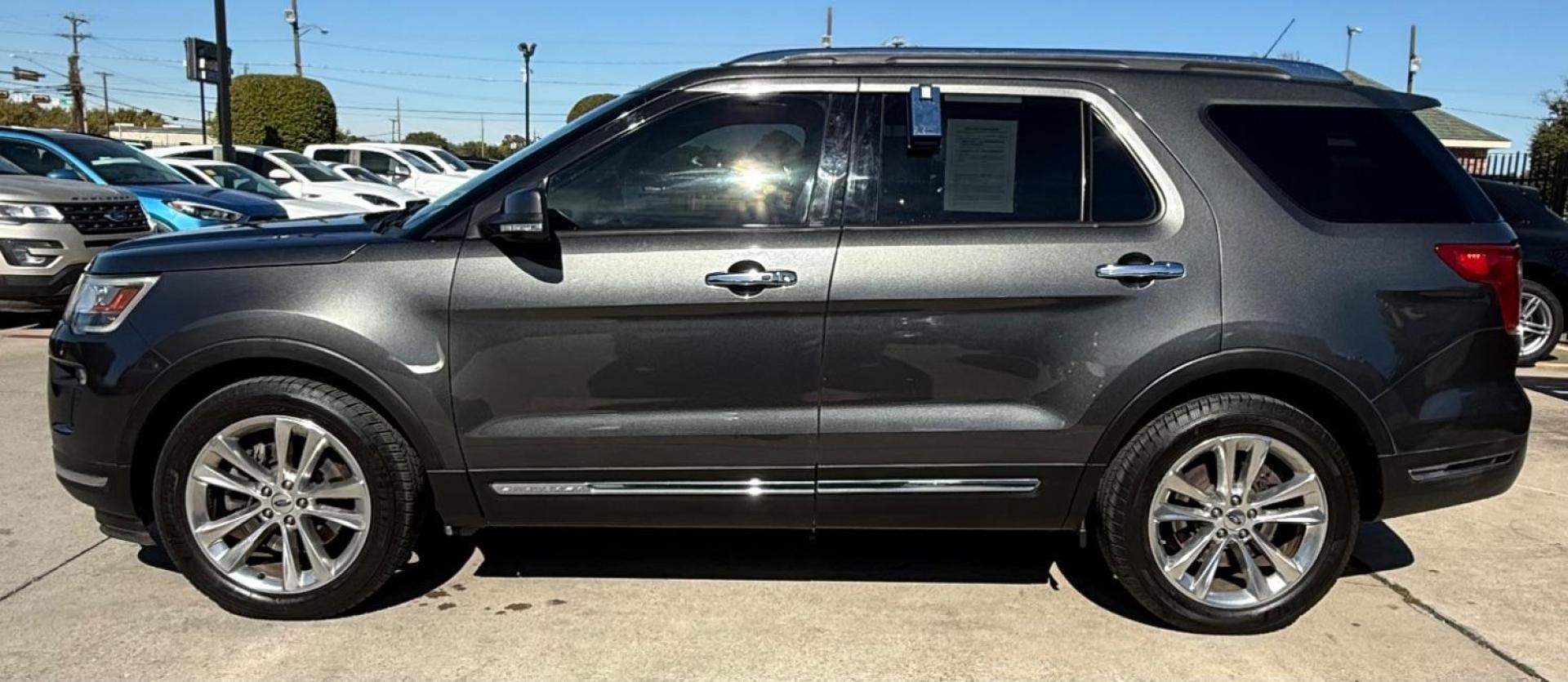 2018 Gray Ford Explorer Limited (1FM5K7FH4JG) , located at 2401 E Main St., Grand Prairie, TX, 75050, (972) 262-4440, 32.748981, -96.969643 - Photo#4