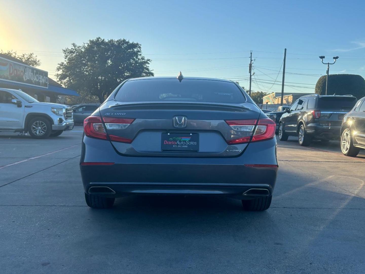 2019 Gray Honda Accord Sport (1HGCV1F34KA) with an 1.5L I-4 gasoline direct injection engine, located at 2401 E Main St., Grand Prairie, TX, 75050, (972) 262-4440, 32.748981, -96.969643 - Photo#7