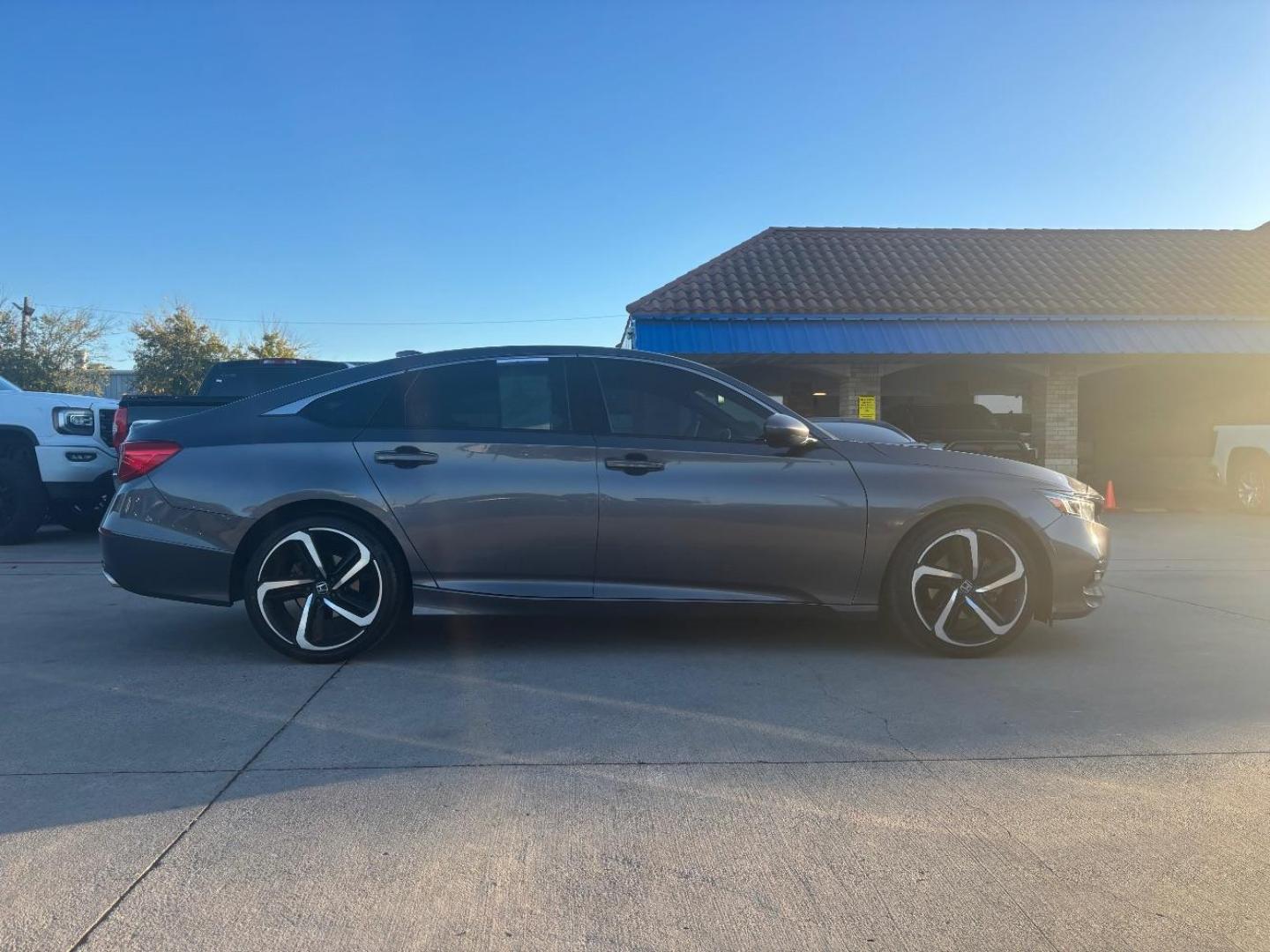 2019 Gray Honda Accord Sport (1HGCV1F34KA) with an 1.5L I-4 gasoline direct injection engine, located at 2401 E Main St., Grand Prairie, TX, 75050, (972) 262-4440, 32.748981, -96.969643 - Photo#9