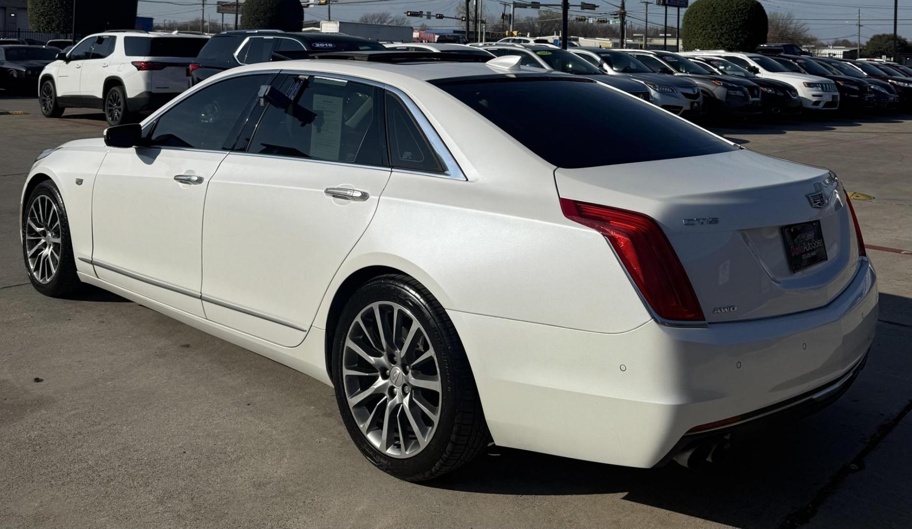 2016 White Cadillac Ct6 (1G6KG5R63GU) with an 3L V-6 gasoline direct injection engine, located at 2401 E Main St., Grand Prairie, TX, 75050, (972) 262-4440, 32.748981, -96.969643 - Photo#5