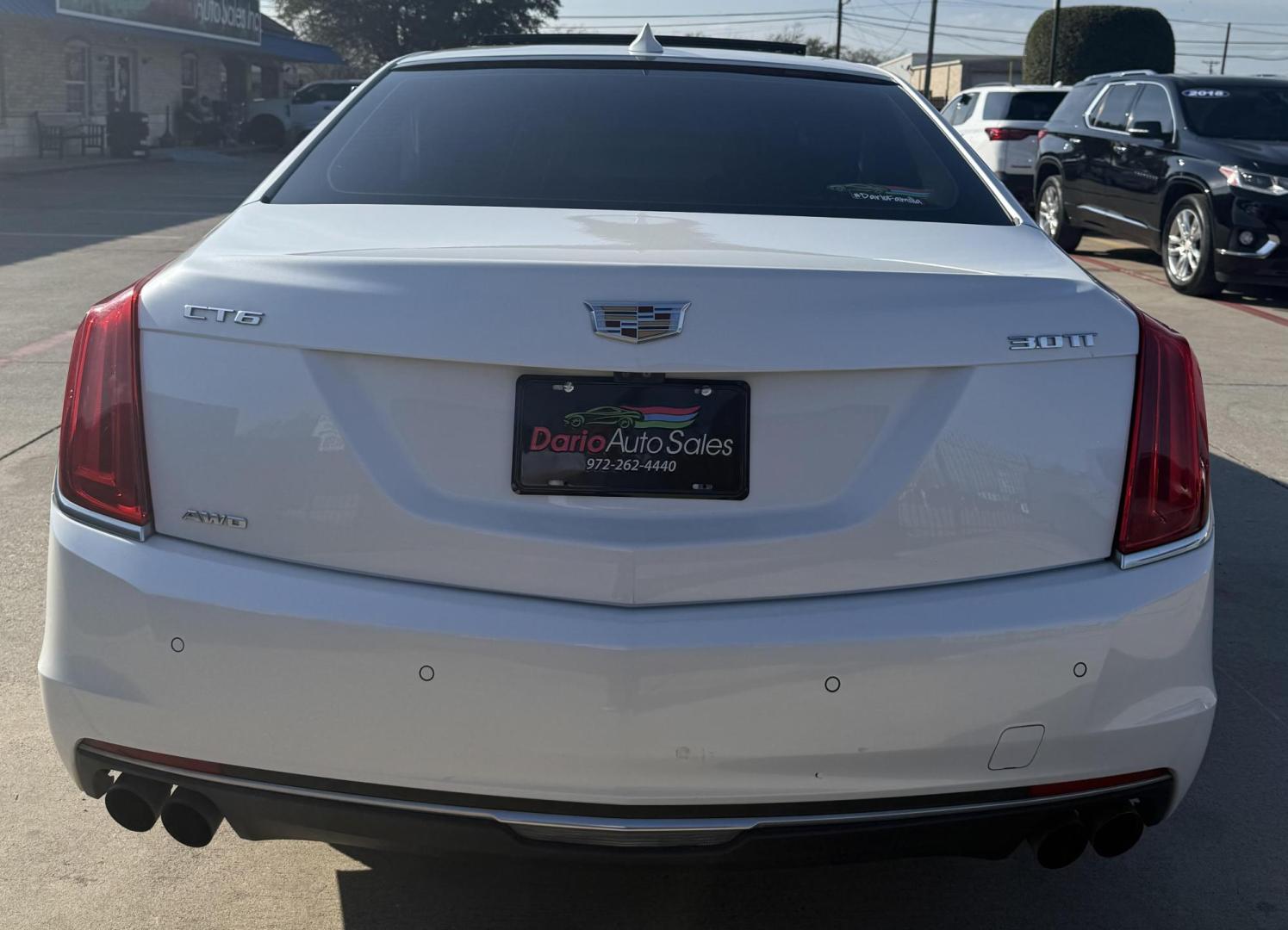 2016 White Cadillac Ct6 (1G6KG5R63GU) with an 3L V-6 gasoline direct injection engine, located at 2401 E Main St., Grand Prairie, TX, 75050, (972) 262-4440, 32.748981, -96.969643 - Photo#6