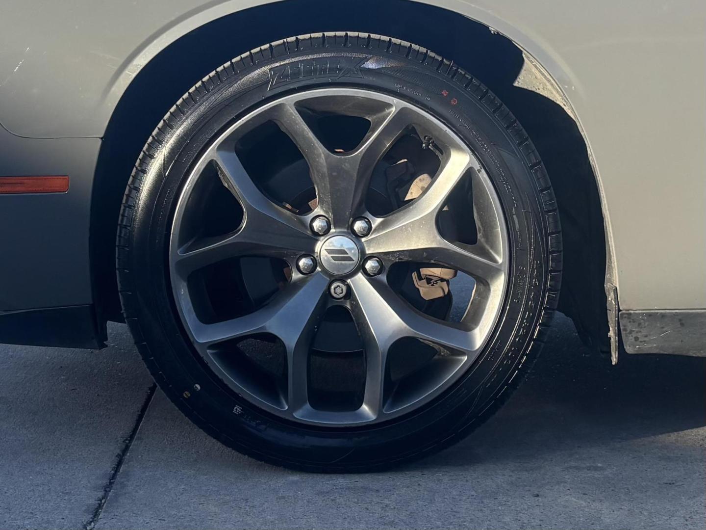 2017 Gray Dodge Challenger (2C3CDZAGXHH) with an Pentastar 3.6L V-6 DOHC engine, located at 2401 E Main St., Grand Prairie, TX, 75050, (972) 262-4440, 32.748981, -96.969643 - Photo#5