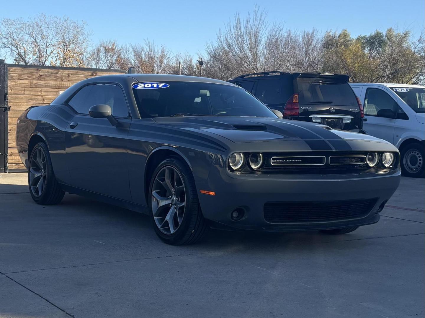 2017 Gray Dodge Challenger (2C3CDZAGXHH) with an Pentastar 3.6L V-6 DOHC engine, located at 2401 E Main St., Grand Prairie, TX, 75050, (972) 262-4440, 32.748981, -96.969643 - Photo#8