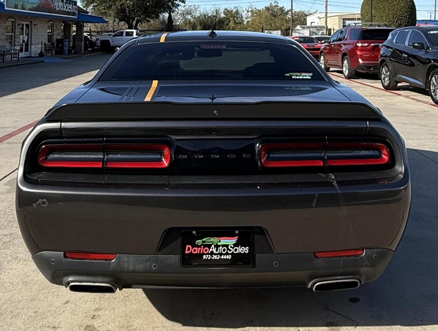 2023 Gray Dodge Challenger (2C3CDZJG7PH) with an Pentastar 3.6L V-6 DOHC engine, located at 2401 E Main St., Grand Prairie, TX, 75050, (972) 262-4440, 32.748981, -96.969643 - Photo#3