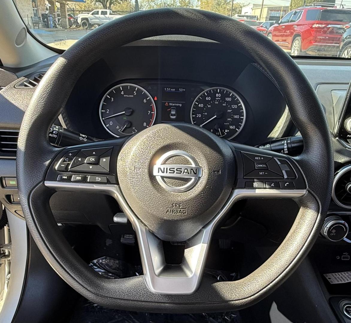 2022 White Nissan Sentra (3N1AB8BV7NY) with an 2L I-4 gasoline direct injection engine, located at 2401 E Main St., Grand Prairie, TX, 75050, (972) 262-4440, 32.748981, -96.969643 - Photo#20