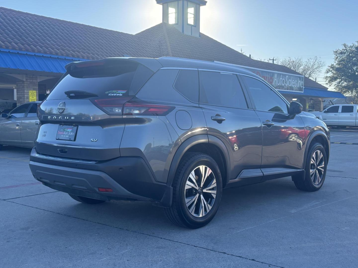 2022 Gray Nissan Rogue (5N1BT3BA0NC) with an VC-Turbo 1.5L I-3 gasoline direct injection engine, located at 2401 E Main St., Grand Prairie, TX, 75050, (972) 262-4440, 32.748981, -96.969643 - Photo#12