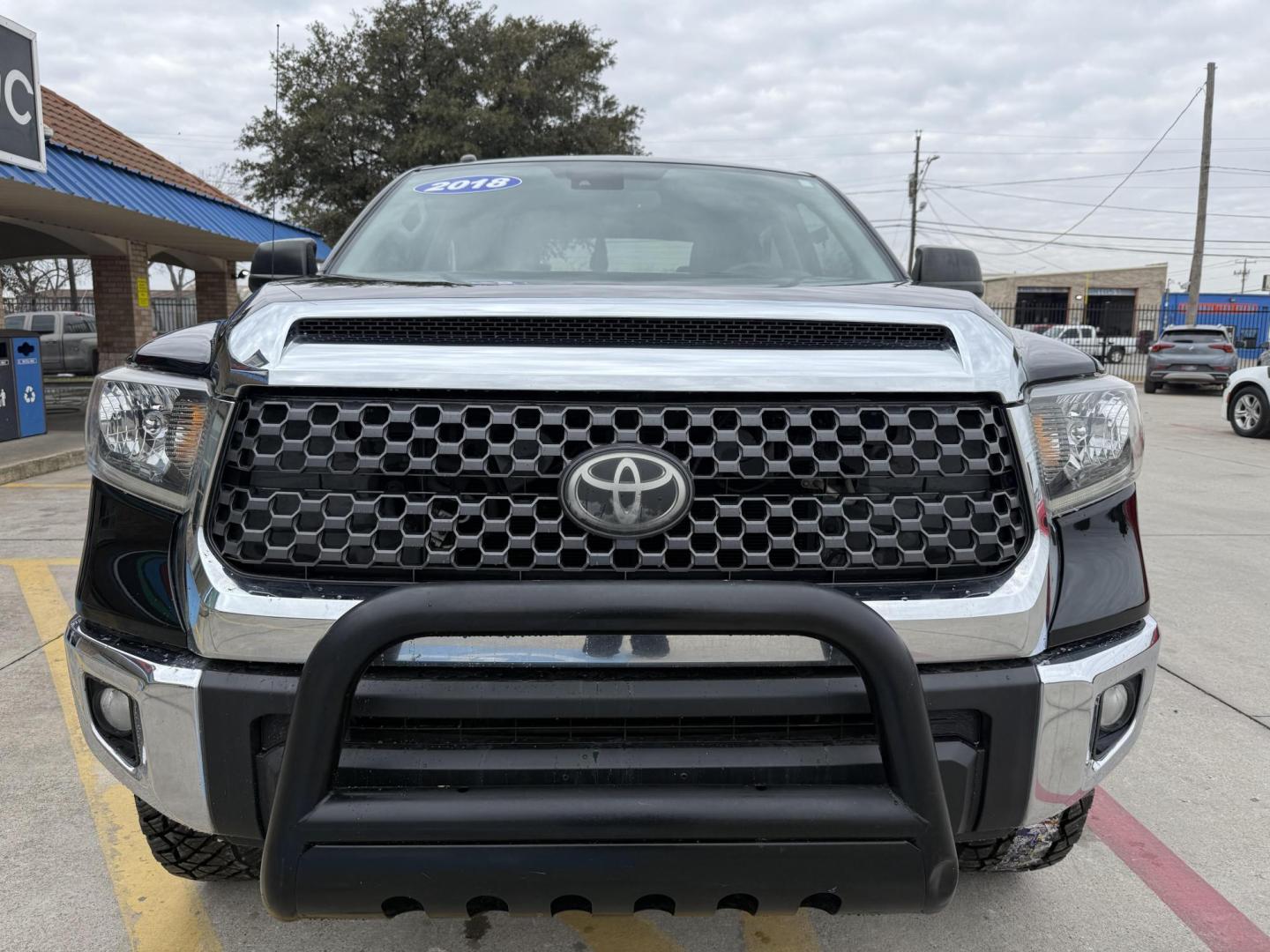 2018 Black Toyota Tundra (5TFDY5F13JX) with an I-FORCE 5.7L V-8 DOHC engine, located at 2401 E Main St., Grand Prairie, TX, 75050, (972) 262-4440, 32.748981, -96.969643 - Photo#2