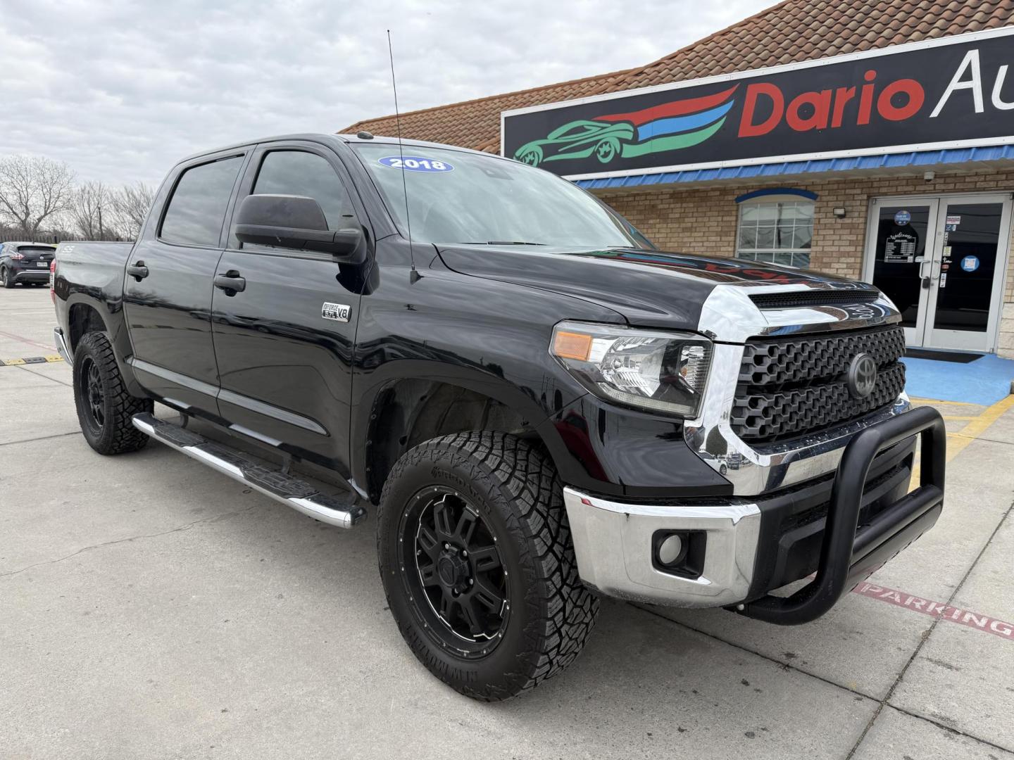 2018 Black Toyota Tundra (5TFDY5F13JX) with an I-FORCE 5.7L V-8 DOHC engine, located at 2401 E Main St., Grand Prairie, TX, 75050, (972) 262-4440, 32.748981, -96.969643 - Photo#12