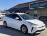 2021 Wind Chill Pearl /Black, cloth Harvest Beige, cloth Moonstone, cloth Toyota Prius 74087 (JTDKAMFU5M3) with an 1.8L L4 DOHC 16V HYBRID engine, Continuously Variable Transmission transmission, located at 2401 E Main St., Grand Prairie, TX, 75050, (972) 262-4440, 32.748981, -96.969643 - Photo#5