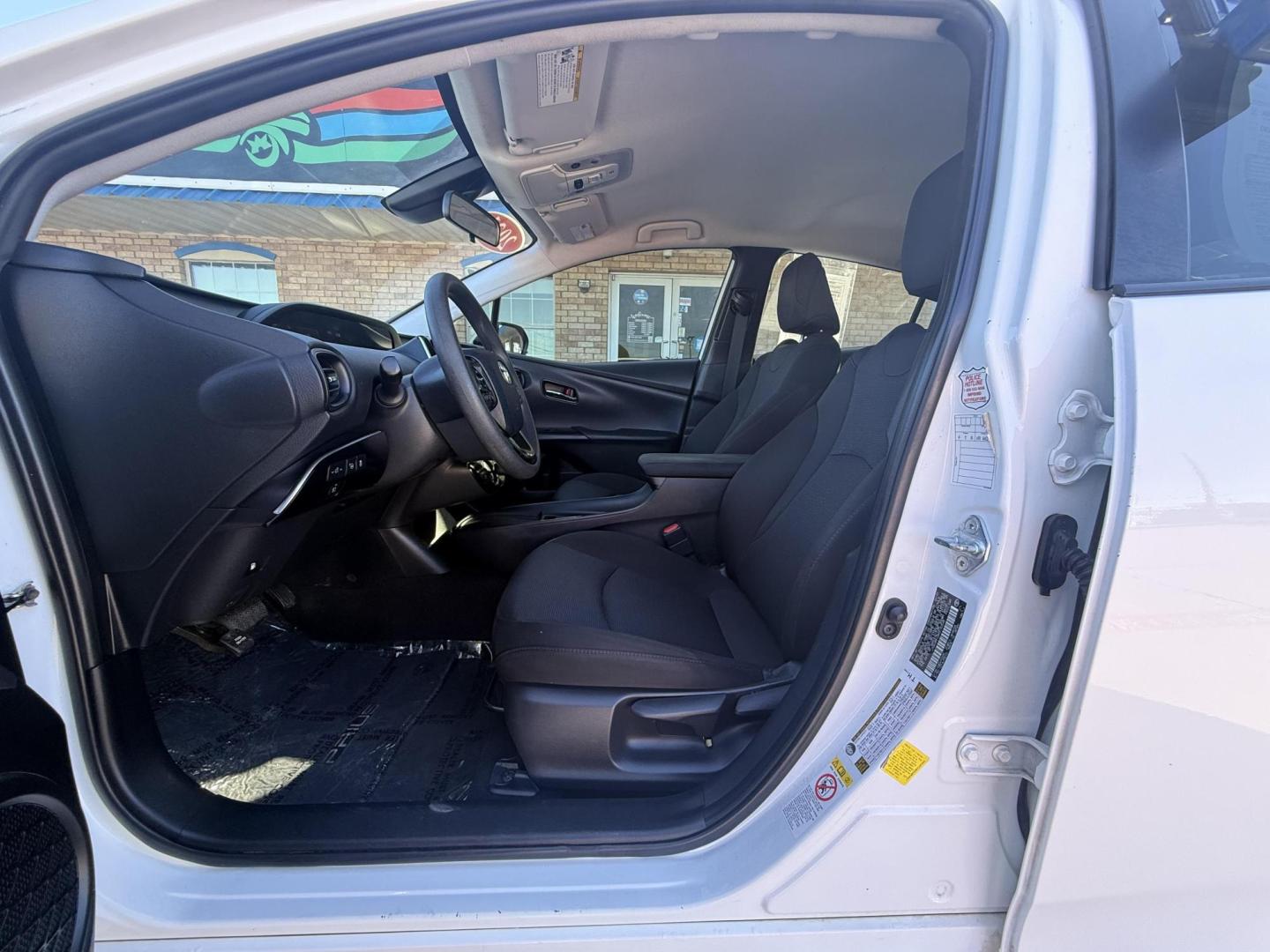 2021 Wind Chill Pearl /Black, cloth Harvest Beige, cloth Moonstone, cloth Toyota Prius 74087 (JTDKAMFU5M3) with an 1.8L L4 DOHC 16V HYBRID engine, Continuously Variable Transmission transmission, located at 2401 E Main St., Grand Prairie, TX, 75050, (972) 262-4440, 32.748981, -96.969643 - Photo#20