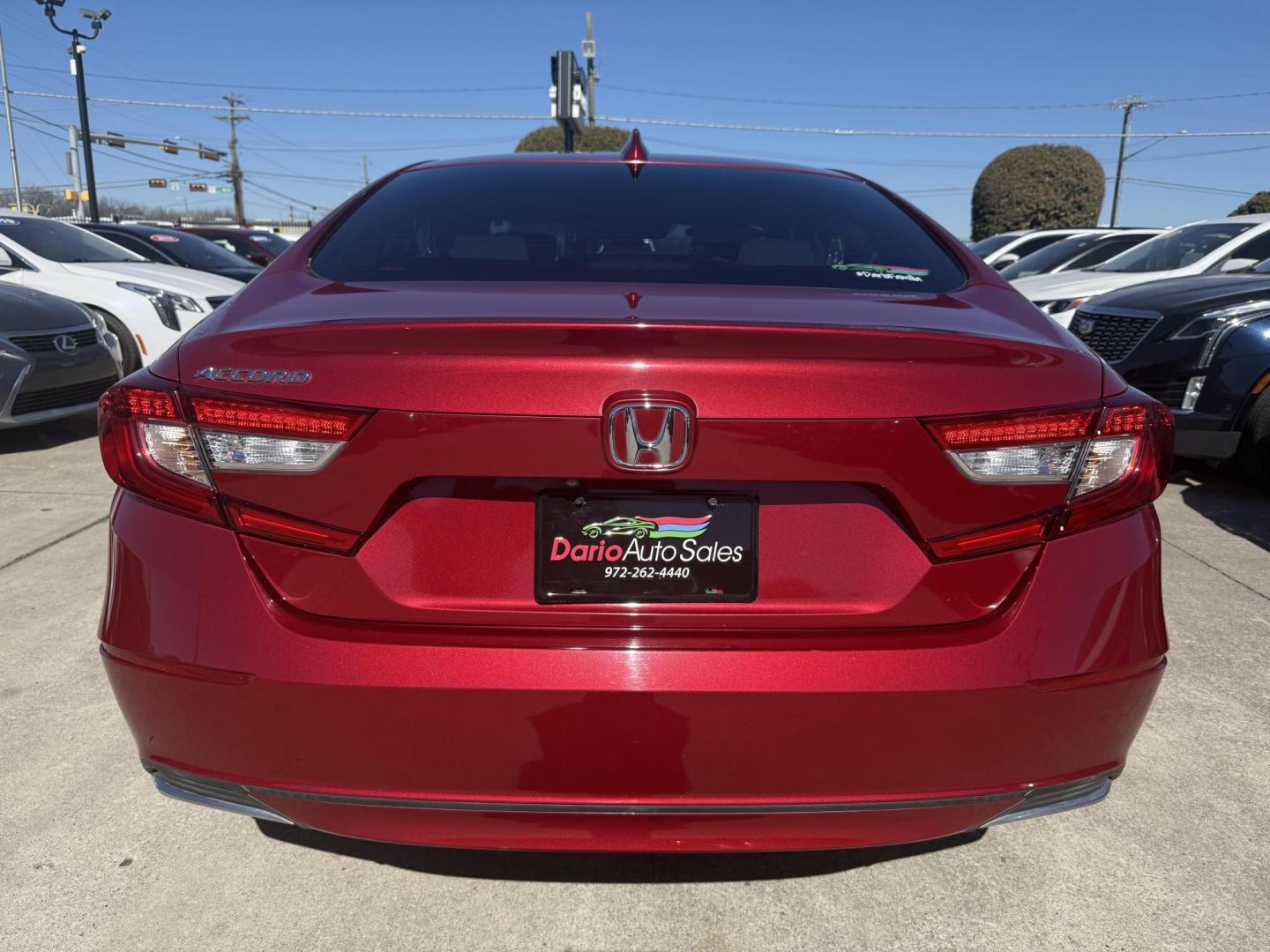 2018 Radiant Red Metallic /Black, cloth Gray, cloth Ivory, cloth Honda Accord 60219 (1HGCV1F18JA) with an 1.5L L4 DOHC 16V TURBO engine, Continuously Variable Transmission transmission, located at 2401 E Main St., Grand Prairie, TX, 75050, (972) 262-4440, 32.748981, -96.969643 - Photo#13