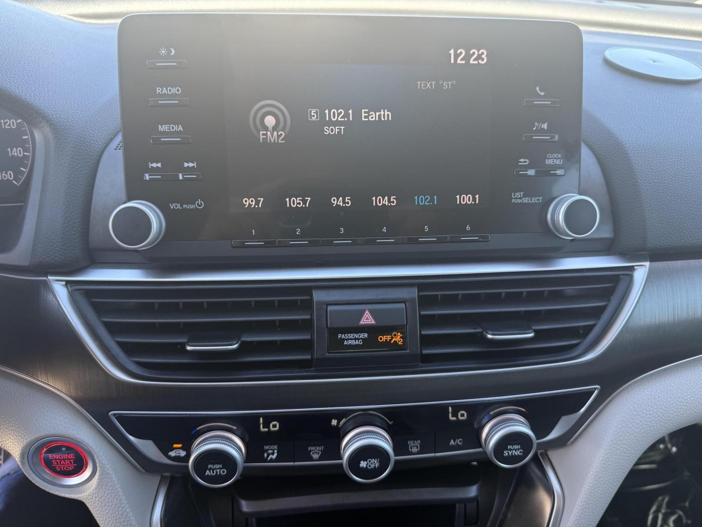 2018 Radiant Red Metallic /Black, cloth Gray, cloth Ivory, cloth Honda Accord 60219 (1HGCV1F18JA) with an 1.5L L4 DOHC 16V TURBO engine, Continuously Variable Transmission transmission, located at 2401 E Main St., Grand Prairie, TX, 75050, (972) 262-4440, 32.748981, -96.969643 - Photo#18