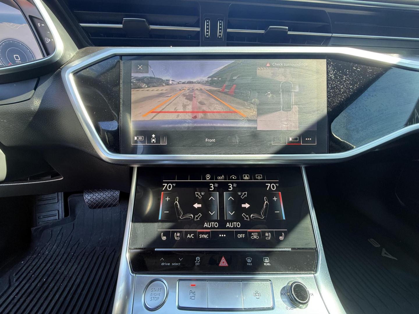 2019 Florett Silver Metallic /Black Valcona, premium leather Black, leather Okap Audi A6 67302 (WAUL2AF21KN) with an 3.0L V6 DOHC 24V engine, 7-Speed Automatic transmission, located at 2401 E Main St., Grand Prairie, TX, 75050, (972) 262-4440, 32.748981, -96.969643 - Photo#21