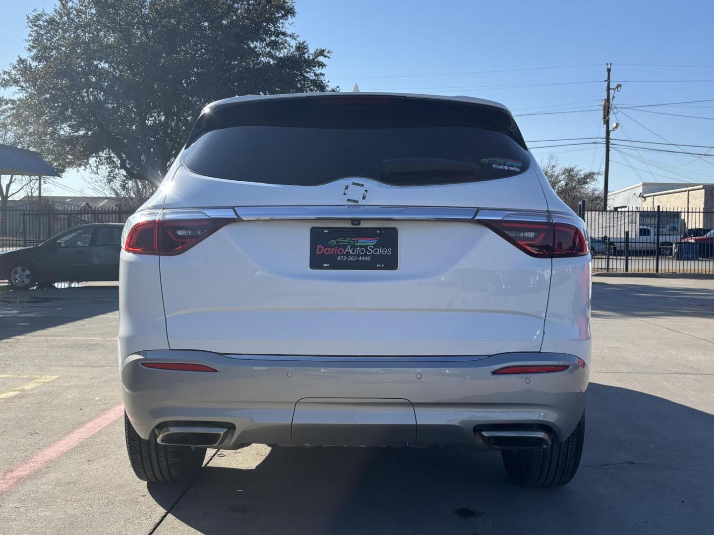 2022 Summit White /Dark Galvanized Seats w/Ebony Interior Accents Wh Buick Enclave 76449 (5GAERBKW3NJ) with an 3.6L V6 DOHC 24V engine, 9-Speed Automatic transmission, located at 2401 E Main St., Grand Prairie, TX, 75050, (972) 262-4440, 32.748981, -96.969643 - Photo#6