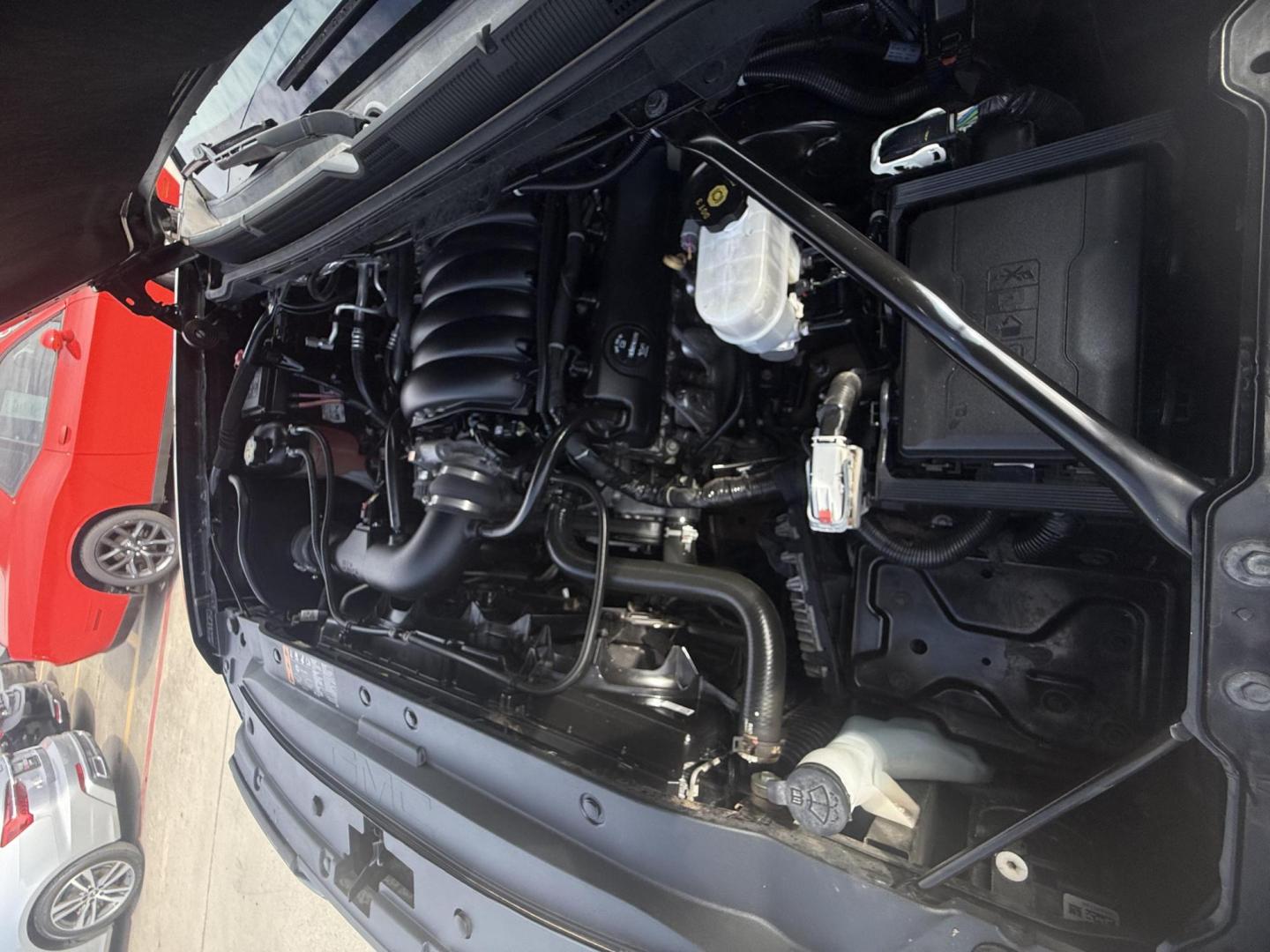 2017 Onyx Black /Cocoa/Dune, leather Cocoa/Dune, leather Dark Ash S GMC Sierra 1500 56475 (1GTV2NEJXHZ) with an 6.2L V8 OHV 16V engine, 6-Speed Automatic transmission, located at 2401 E Main St., Grand Prairie, TX, 75050, (972) 262-4440, 32.748981, -96.969643 - Photo#6