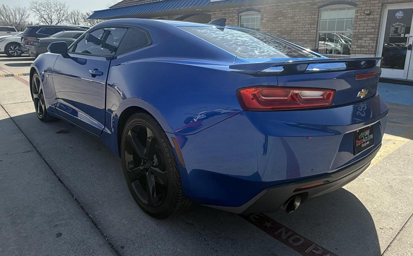 2016 Hyper Blue Metallic /Jet Black, cloth Medium Ash Gray, cloth Chevrolet Camaro 53901 (1G1FB1RX8G0) with an 2.0L L4 DOHC 16V TURBO engine, 6-Speed Automatic transmission, located at 2401 E Main St., Grand Prairie, TX, 75050, (972) 262-4440, 32.748981, -96.969643 - Photo#12