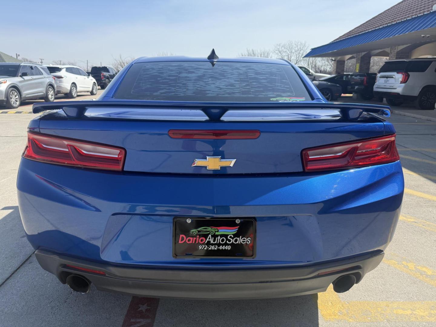 2016 Hyper Blue Metallic /Jet Black, cloth Medium Ash Gray, cloth Chevrolet Camaro 53901 (1G1FB1RX8G0) with an 2.0L L4 DOHC 16V TURBO engine, 6-Speed Automatic transmission, located at 2401 E Main St., Grand Prairie, TX, 75050, (972) 262-4440, 32.748981, -96.969643 - Photo#26