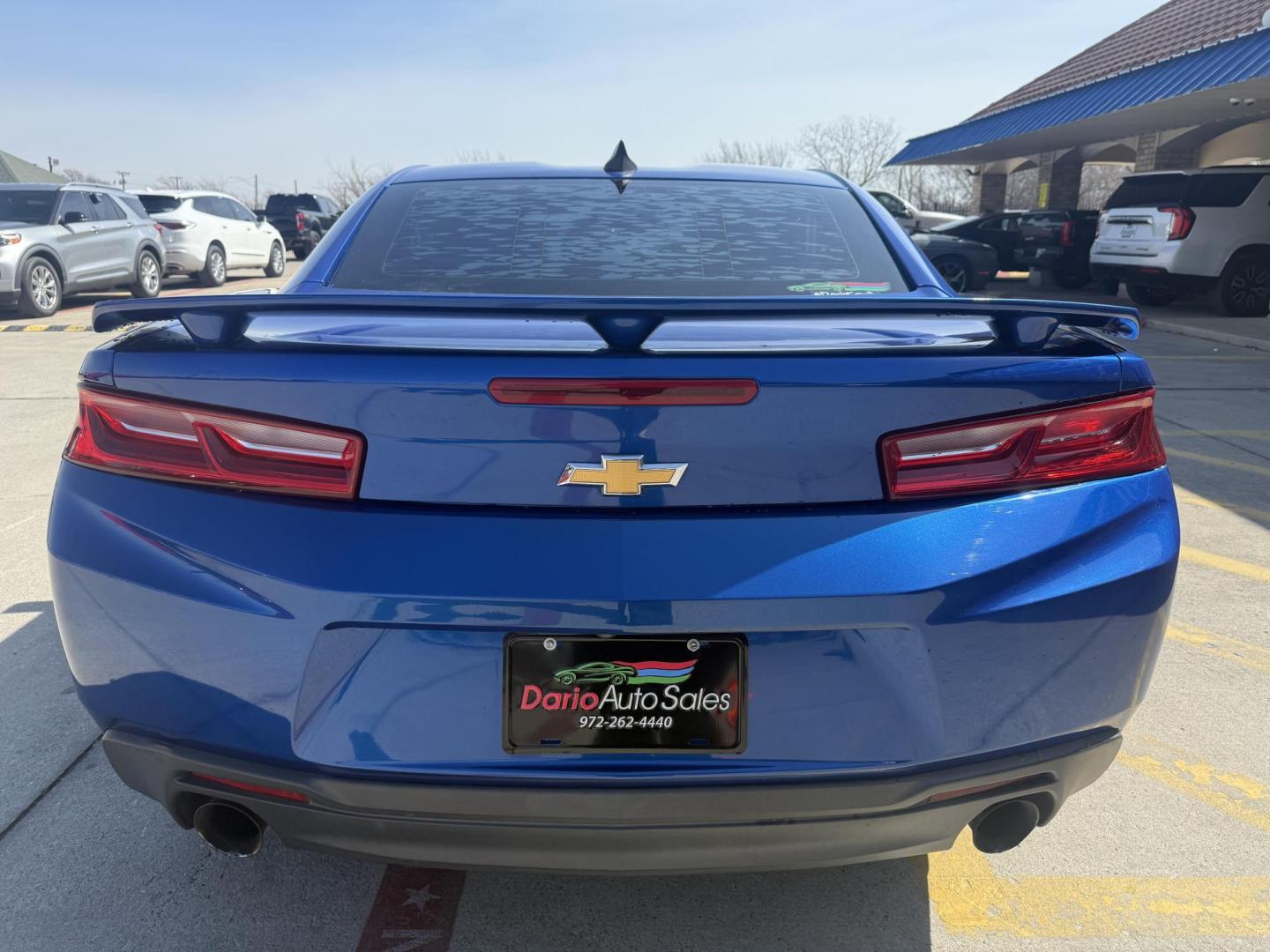 2016 Hyper Blue Metallic /Jet Black, cloth Medium Ash Gray, cloth Chevrolet Camaro 53901 (1G1FB1RX8G0) with an 2.0L L4 DOHC 16V TURBO engine, 6-Speed Automatic transmission, located at 2401 E Main St., Grand Prairie, TX, 75050, (972) 262-4440, 32.748981, -96.969643 - Photo#28