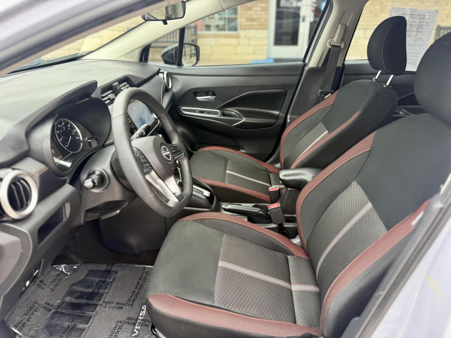 2024 Gray Sky Pearl /Graphite Nissan Versa 83990 (3N1CN8FV4RL) with an 1.6L L4 DOHC 16V engine, Continuously Variable Transmission transmission, located at 2401 E Main St., Grand Prairie, TX, 75050, (972) 262-4440, 32.748981, -96.969643 - Photo#13