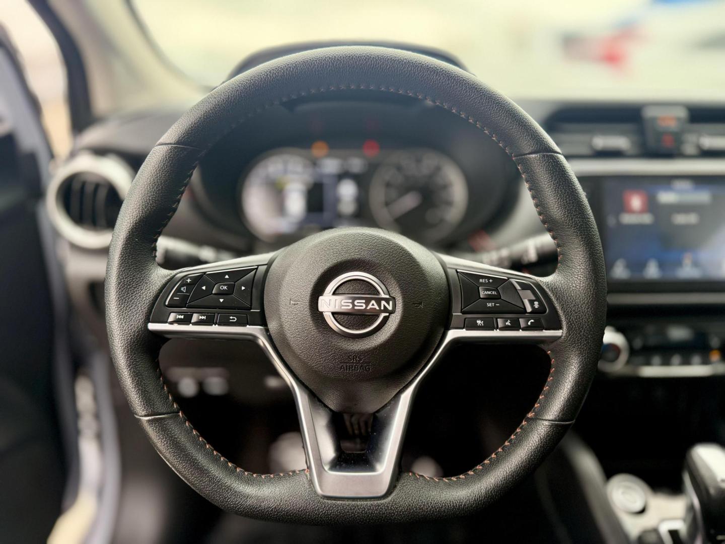 2024 Gray Sky Pearl /Graphite Nissan Versa 83990 (3N1CN8FV4RL) with an 1.6L L4 DOHC 16V engine, Continuously Variable Transmission transmission, located at 2401 E Main St., Grand Prairie, TX, 75050, (972) 262-4440, 32.748981, -96.969643 - Photo#18