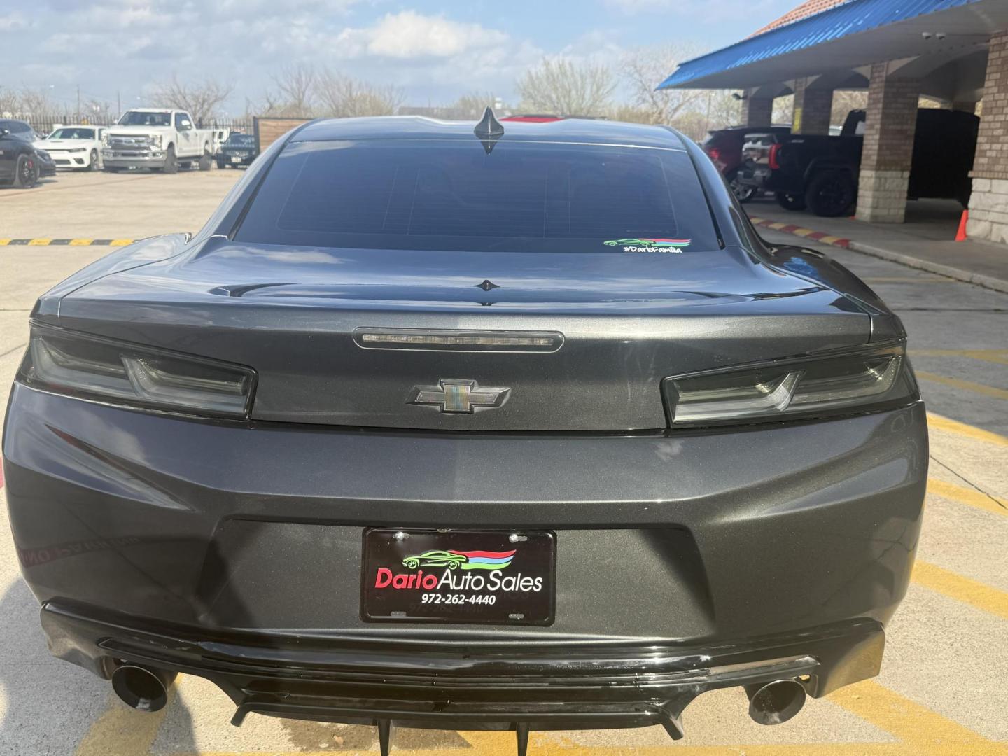 2017 Nightfall Gray Metallic /Jet Black, cloth Medium Ash Gray, cloth Chevrolet Camaro 54953 (1G1FB1RX9H0) with an 2.0L L4 DOHC 16V TURBO engine, 6-Speed Automatic transmission, located at 2401 E Main St., Grand Prairie, TX, 75050, (972) 262-4440, 32.748981, -96.969643 - Photo#6