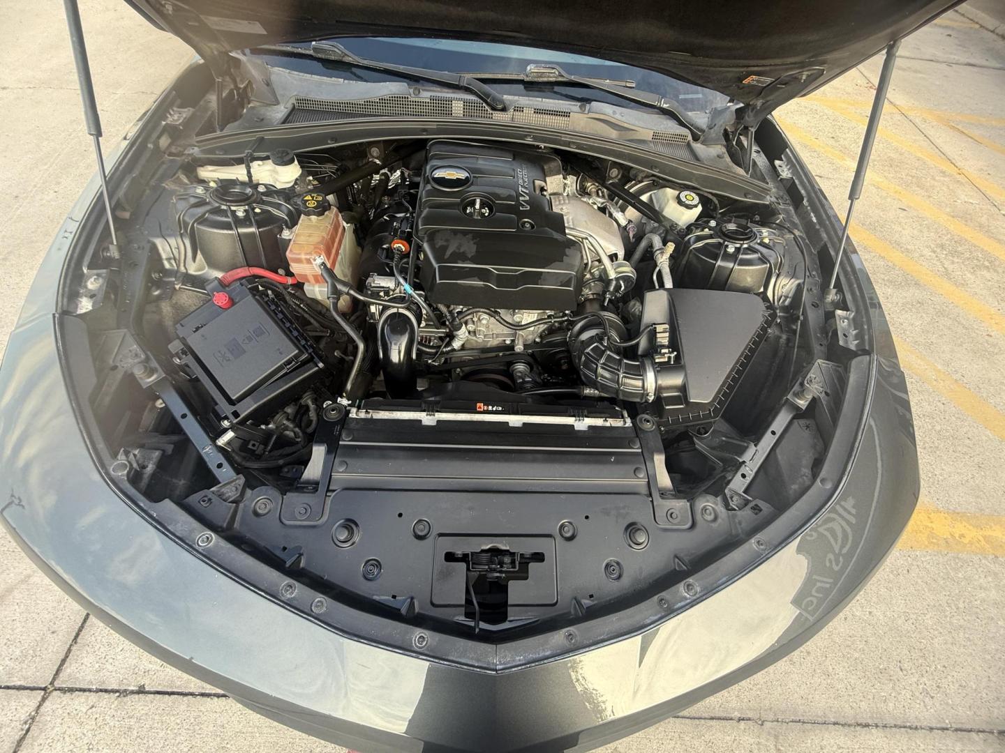 2017 Nightfall Gray Metallic /Jet Black, cloth Medium Ash Gray, cloth Chevrolet Camaro 54953 (1G1FB1RX9H0) with an 2.0L L4 DOHC 16V TURBO engine, 6-Speed Automatic transmission, located at 2401 E Main St., Grand Prairie, TX, 75050, (972) 262-4440, 32.748981, -96.969643 - Photo#7