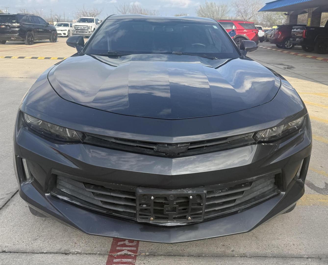 2017 Nightfall Gray Metallic /Jet Black, cloth Medium Ash Gray, cloth Chevrolet Camaro 54953 (1G1FB1RX9H0) with an 2.0L L4 DOHC 16V TURBO engine, 6-Speed Automatic transmission, located at 2401 E Main St., Grand Prairie, TX, 75050, (972) 262-4440, 32.748981, -96.969643 - Photo#12
