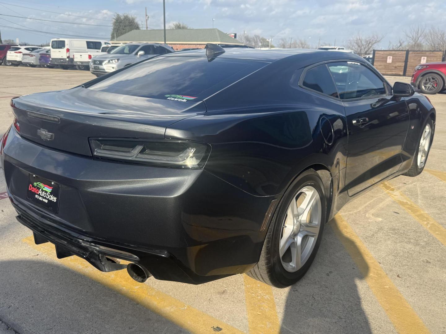 2017 Nightfall Gray Metallic /Jet Black, cloth Medium Ash Gray, cloth Chevrolet Camaro 54953 (1G1FB1RX9H0) with an 2.0L L4 DOHC 16V TURBO engine, 6-Speed Automatic transmission, located at 2401 E Main St., Grand Prairie, TX, 75050, (972) 262-4440, 32.748981, -96.969643 - Photo#17