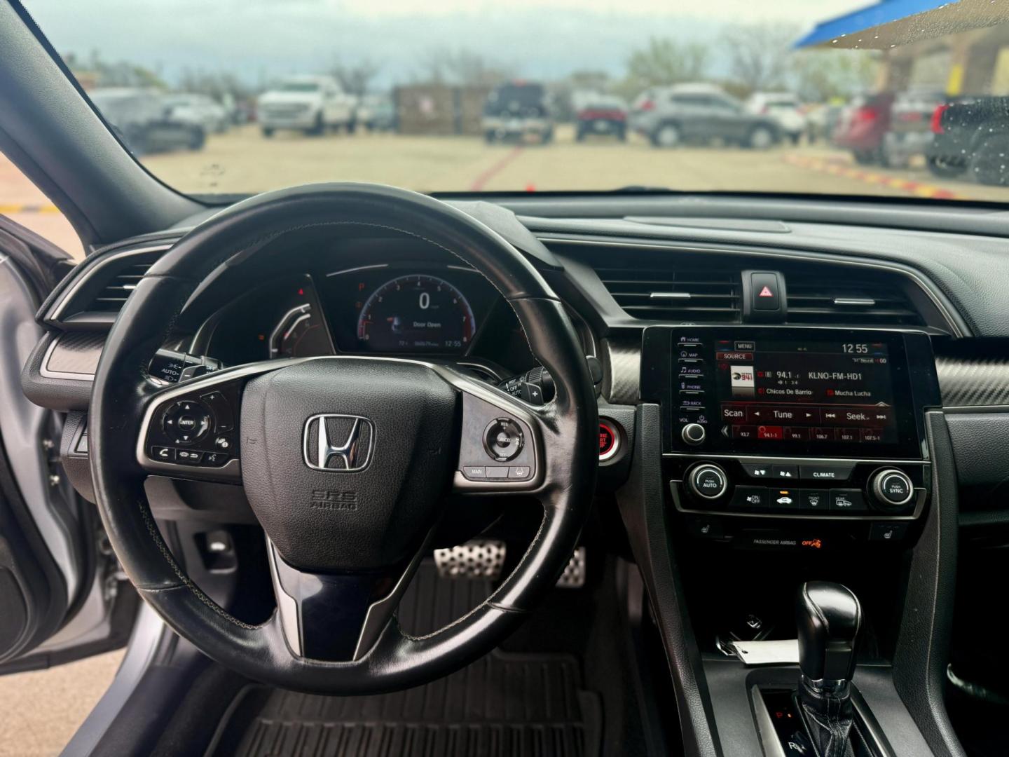2019 Crystal Black Pearl /Black, leather Black/Ivory, leather Honda Civic 67001 (SHHFK7H90KU) with an 1.5L L4 DOHC 16V engine, Continuously Variable Transmission transmission, located at 2401 E Main St., Grand Prairie, TX, 75050, (972) 262-4440, 32.748981, -96.969643 - Photo#13